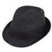 Verabella Women Summer Short Brim Straw Fedora Sun Hat Black Small-Medium