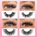 Fluffy Lashes Cat Eye Faux Mink False Lashes Wispy Eyelashes Natural Look Manga Lashes D Curl Fluffy False Eyelashes 3D Volume Fake Lashes 20 Pairs by Newcally Lashes-A - Buy Online on GoSupps.com
