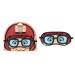 MAD BEAUTY Scooby-Doo Velma Glasses Eye Mask  Plush Backside  Comfortable  Fun  Funny  Nerdy  Stress Relief  Better Sleep