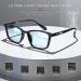 Attcl Unisex Blue Light Filter Glasses for Computer & Gaming | UV Protection Headache Relief Eye Strain Reduction - Model BL5577 Black - Buy Online on GoSupps.com