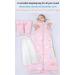 Chilsuessy Baby Winter Sleeping Bag 2.5 Tog | Toddler Wearable Blanket 3-6 Years | Adjustable Length & Removable Sleeves | Pink Rabbit Pattern - Buy Online on GoSupps.com