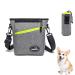 Wakytu treat for dogs for dog food bag dog training Passel with drinking bottle bags waterproof bag outdoor waterproof bags m (3l) 2.0 gray (training bag + water bottle bag)