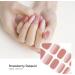 DANNI & TONI 28 Strawberry Daiquiri Gel Nail Stickers - Salon-Quality Semi Cured Manicure Set - Buy Online on GoSupps.com