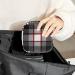 Women's Bonds Storage Pockets Stillpad Holder - Black & White Scottish Plaid Portable Period Kit Bag | Feminine Product Bag for Women & Girls - Buy Online on GoSupps.com