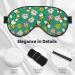 Flying Bees Print Sleep Eye Mask - Soft Blindfold with Elastic Strap for Travel & Night Sleeping - Buy Online on GoSupps.com