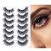 7 Pairs Fluffy Mink Wispy Eyelashes | D Curl 14mm Strip Lashes - Shop Quality Black 8D-05 - Buy Online on GoSupps.com