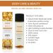 EXSENS Amber Jojoba Crystal Infused Body Oil - Organic Vegan Paraben Free Moisturizer for Skin & Hair (100ml - Buy Online on GoSupps.com