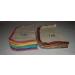 Organic Cotton Flannel Baby Wipes Set of 10 - 2 Ply, Washable, 8x8 Inches, Assorted Earthtones Edging - Buy Online on GoSupps.com