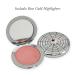 BESAME Spider Pressed Powder Compact | Rose Gold Highlighter & Eyeshadow | Refillable Vintage-Inspired Silver Plated | Perfect Gift for Her - Buy Online on GoSupps.com