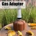 Tbest Vanne de Convertisseur de Bidon Adaptateur de R servoir de Gaz Vanne de Charge de Propane Convertisseur de Bidon Plat Universel de Camping en Plein Air 1/4in Argent - Buy Online on GoSupps.com