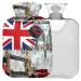 Naanle Tower Bridge London Heat bottle MISEED transparent hot water bottle 2l large hot hot water bottle for bed hand feet warmer pain relief heat and cold therapy