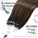 Moresoo Microring Extensions - Real Hair Brown 45cm Ombre #2/6/2 | Seamless Micro Loop Hair Extensions 50g/Pack - Buy Online on GoSupps.com