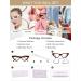 Cat Eye Blue Light Blocking Reading Glasses for Women - UV Filter Computer Readers (Brown Leopard 2.50) - Adjustable Strengths 100 to 350 - Buy Online on GoSupps.com