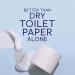 Dymacare Flusable Toilet Towels - Biodegradable Dermatologically Tested 24 Towels/Pack (6 Packs) - Eco-Friendly Hygiene Solutions - Buy Online on GoSupps.com