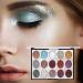 15 Colors Shimmer Eyeshadow Palette | Shimmer Glitter Makeup Palette Set | Long Lasting High Pigmented Eye Shadow Powder Pallet for Girls Women A:01 - Buy Online on GoSupps.com