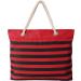 FOCO Nebraska Cornhuskers Nautical Stripe Tote Beach Bag - Official NCAA College Team Logo, Team Color - One Size - Buy Online on GoSupps.com
