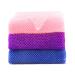 3 Pcs African Exfoliating Net African Net Sponge 80x30cm Long African Shower Sponge Body Sponge Exfoliating Sponge for Men and Women Deep Cleaning(Purple Pink Blue)