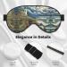 SSIMOO Seaside Lighthouse Soft Sleep Eye Mask | Breathable Eye Patch for Women | Perfect Travel & Relaxation Accessory - Black - Buy Online on GoSupps.com