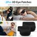 2pcs 3D Pirate Eye Patches for Adults & Kids - Adjustable Medical Eye Patch for Lazy Eye (Black Left Eye - Buy Online on GoSupps.com