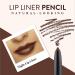 Mented Cosmetics Dark Brown Waterproof Lip Liner - Vegan Cruelty-Free Matte Lip Pencil for Black Women - Buy Online on GoSupps.com
