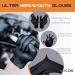 NOCOB Black Nitrile Disposable Gloves - (Raised Diamond Texture Grip) 6 Mil Thickness Latex and Powder Free (Small 50 count) - Buy Online on GoSupps.com