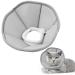 Dndgdlua 1 piece of breaking the Rescue for pets Elisabethan collar cat adjustable protective collar prevent licking bite of wounds suitable for kitten puppies rabbits size S gray