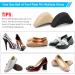 Soft Sponge Adjustable Shoe Filler Big Toe Plug Foot Brace Pads - 4 Pairs Skin & Black Inserts for High Heels - Relieve Foot Pain & Make Shoes Fit Better - Unisex Design - Buy Online on GoSupps.com
