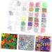 Shop Healeved Nail Art Sequins - 3 Boxes of Charms & Decals for DIY Nail Designs | International Shipping Available - Buy Online on GoSupps.com