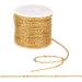 Pandahall 32 ft Necklace Chains Golden Iron Cross Chains Link Cable O-Shaped Chain for Necklace Jewelry Accessories DIY Making-3x2.2x0.6mm 3x2.2x0.6mm Golden-3x2.2x0.6mm