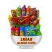 Lucas Mexican Candy Mix (14 Count) Variety of Sour, Sweet, Spicy, Include Skwinkles Rellenos, Pelucas, Muecas Chamoy, Watermelon, Mango, Baby Powder, Gusano, Salsagheti, Bomvaso by LookOn 1 Count (Pack of 1)