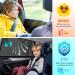 Double-Sided UV Protection Car Sun Shade for Babies & Children - 2-Piece Rear Window Cover & Mosquito Protection - Buy Online on GoSupps.com