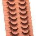 16MM Wispy Cat Eye Mink False Eyelashes - 9 Pairs Pack for Natural Long Volume Look - Buy Online on GoSupps.com