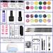 Morovan Acrylic Nail Kit with UV Lamp - Professional Set for Beginners | Glitter Acrylic Powder Included - DIY Nail Extension & Art - Buy Online on GoSupps.com
