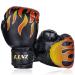 Luniquz Kids Boxing Gloves for Punching Bag Training, 4 6 8OZ Kickboxing Sparring MMA Gloves, 6oz Black