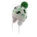 LANGZHEN Toddler Kids Infant Winter Hat Earflap Knit Warm Cap Fleece Lined Beanie for Baby Boys Girls 1-2 Years Grey-GreenDinosaur