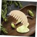 Fomiyes Jade Comb Set - 2pcs Scalp & Body Massage Tools | Handheld Massage Combs for Relaxation & Hair Care - Buy Online on GoSupps.com