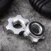 Imikeya 2-Piece Screw Cap for Standard Dumbbell Bars - Non-Slip Spinlock Closures 25mm Diameter - Weight Lifting Accessories - Silver - Buy Online on GoSupps.com
