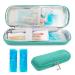 YOUSHARES Insulin Cooler Travel Case - Small EVA Diabetic Insulated Organizer Portable Cooling Bag for Medication Cooling Insulation Epi Pen Carrying Bag with 2 Ice Pack (Green)