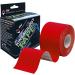 NV Compression Kinesiology Tape | 5m Roll for Exercise, Sports & Injury Recovery - Red - Buy Online on GoSupps.com
