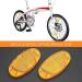 Vicduekg 12-Piece Bike Reflector Set - Front & Spoke Cat Eye Reflectors for MTB & Kids | Enhanced Safety in Yellow - Buy Online on GoSupps.com