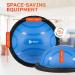 LifePro Half Exercise Ball Trainer - Balance & Stability Ball for Full Body Workout and Physical Therapy (Blue) - Buy Online on GoSupps.com