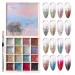 Solid gel for nails 16 colors nail polish pallet with brush solid cream gel nail polish pallet upgrade cream pudding gel polish palette nail kit gel paint nail art - star light seems