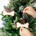 Customizable Wooden Dog Bone Christmas Ornaments - Set of 36 | Personalized with Custom Name | Ideal Gift for Pet Lovers | Home Decor for Christmas Tree (Warm Pattern) - Buy Online on GoSupps.com