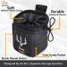 SUNYA Archery Bow Release Pouch | Finger Tab Bag - Multiple Pockets for Archery Accessories | Fits Arrow Quiver Belt - Quick Drawstring Closure (Black) - Buy Online on GoSupps.com