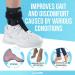JJ CARE AFO Foot Drop Brace - Unisex Adjustable Ankle Brace for Improved Walking Gait and Achilles Tendon Pain Relief - Black - Buy Online on GoSupps.com