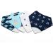 V&D HOME Baby and Toddler Teething Bib with Teether - Navy White | BPA Free Bandana Dribble Bib for 0-18 Months - Buy Online on GoSupps.com