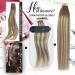 Moresoo Invisible Tape In Extensions - Real Hair Light Brown & Chestnut Brown 45cm | 20 Pieces 50g #8/22 - Premium Adhesive Hair Extensions - Buy Online on GoSupps.com