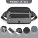 Xoolkly Belly Pocket Belt Bag for Men & Women - 7 Zip Pockets Ideal for Sports Fitness Running Jogging Cycling & Camping - Black - Buy Online on GoSupps.com