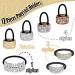 12 Pcs Rhinestone Ponytail Holder Cuffs - Crystal Hair Tie Accessories for Women and Girls - Mixed Colors - Buy Online on GoSupps.com