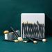 EIGSHOW 18pcs Professional Makeup Brush Travel Set with Eco Cylinder Holder - Premium Synthetic Brushes for Foundation, Powder, Concealer, Blush, Eye, and Lip - Cruelty Free - Shaded Spruce - Buy Online on GoSupps.com